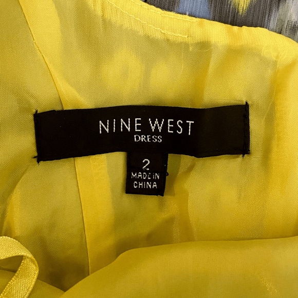 Nine West Dress Size 2 Sleeveless Fit & Flare Ikat Pockets New With Tags - Picture 7 of 7